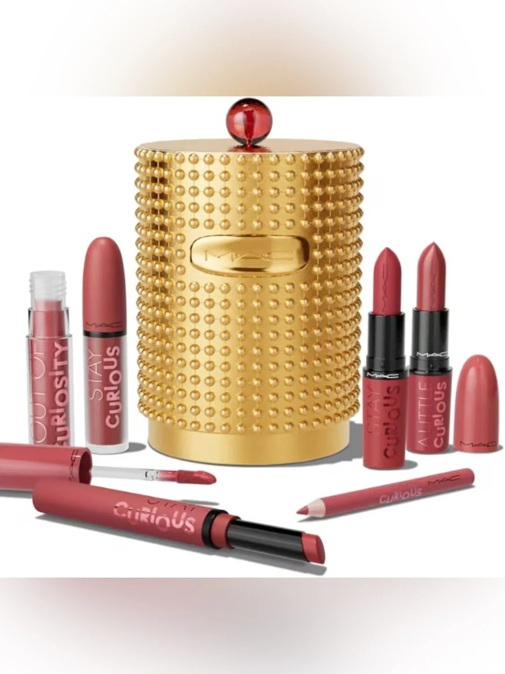 MAC Stay Curious Party crew vault Limited Edition 6 pack and 1 gift box